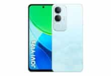 Smartphone Celular JOVI Y19s 256GB, 8GB RAM (4GB + 4GB Expansiva), Câmera Dupla 50MP, Tela 90Hz, Bateria 5500mAh, Carregamento Rápido 15W, Unisoc T612 Octa-Core 1.8GHz, IP64, Android 15, Azul Glacial