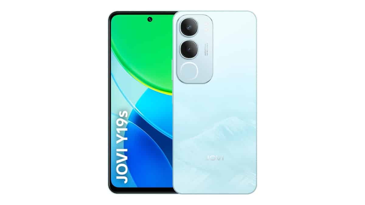 Smartphone Celular JOVI Y19s 256GB, 8GB RAM (4GB + 4GB Expansiva), Câmera Dupla 50MP, Tela 90Hz, Bateria 5500mAh, Carregamento Rápido 15W, Unisoc T612 Octa-Core 1.8GHz, IP64, Android 15, Azul Glacial