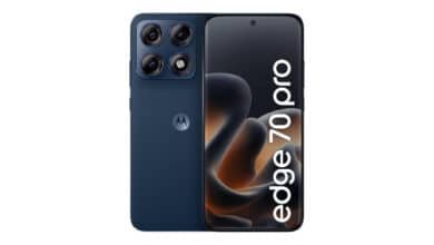 Smartphone Motorola Edge 70 PRO 5G – 512GB 24GB (12GB RAM+12GB Ram Boost), 4 câmeras de 50MP, Tela 1.5K extreme AMOLED 144Hz, Bateria 6500 mAh, IP68/IP69 – Azul Escuro