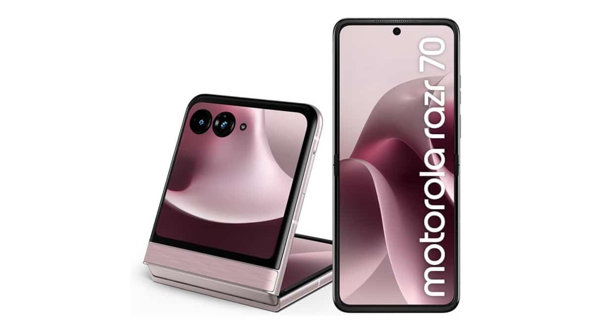 Smartphone Motorola Razr 70 5G – 256GB 24GB (8GB RAM+16GB Ram Boost) Tela dobrável 6,9″ Extreme AMOLED 120hz e externa 3,6” Gorilla Glass Victus – Rosa