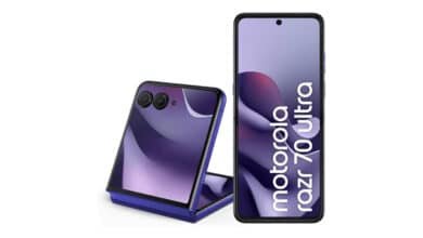 Smartphone Motorola Razr 70 Ultra 5G – 512GB 24GB (12GB RAM+ 12GB Ram Boost), Snapdragon 8 Elite, tela interna 7″ e externa 4”, extreme AMOLED, câmera 50MP, IP48 – Roxo