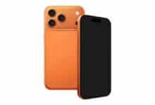 Telefone falso falso, telefone chamariz de tela preta, telefone Pear Phone17Air 17Pro Max, DisplayPhone parece telefone celular real pro max 17 (17Pro, laranja cósmico, tela preta)