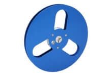 Carretel de Coleta Vazio, Carretel Vazio de 7 Polegadas, Resistência à Curvatura de 3 Furos para Toca-fitas Bobina a Bobina (Azul)
