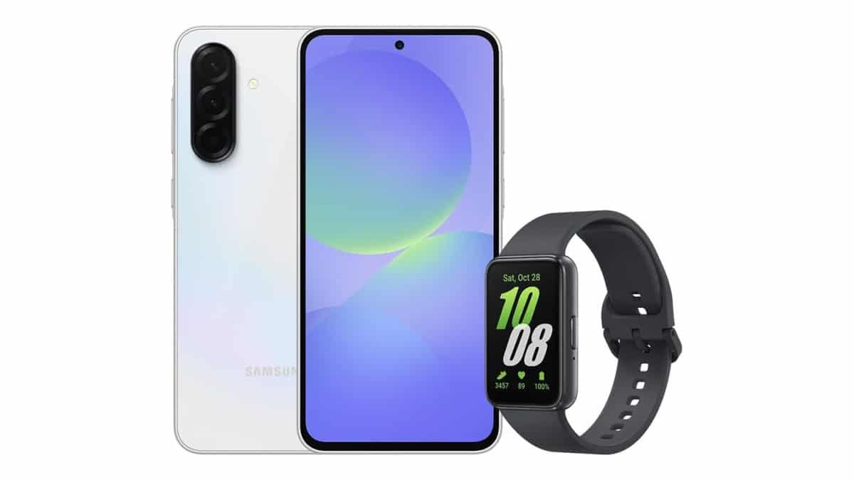 Samsung A36 5G (256GB) – Branco + Galaxy Fit3 – Grafite