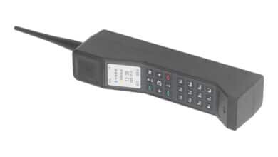 TOPINCN Suporte de Telefone Celular Vintage Dos Anos 80 e 90, Modelo Nostálgico de Telefone Celular Com Corpo de Plástico Clássico para Decoração de Escritório Doméstico (BLACK)