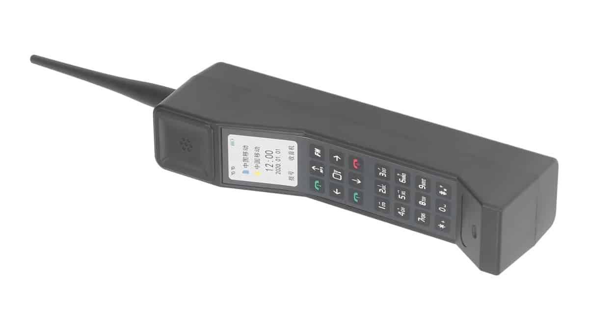 TOPINCN Suporte de Telefone Celular Vintage Dos Anos 80 e 90, Modelo Nostálgico de Telefone Celular Com Corpo de Plástico Clássico para Decoração de Escritório Doméstico (BLACK)