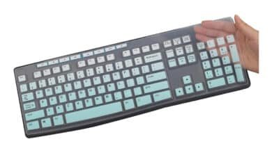 Capa protetora para teclado Logitech MK295 MK275 MK270 sem fio, teclado Logitech K200 K260 K270 MK200 MK260 (não serve para outros modelos de teclado) – verde menta