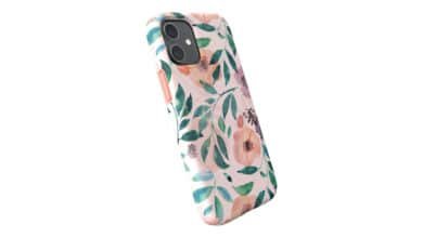 Speck Produtos Edição Presidio IPhone 12 Mini Branco/Rosa Rosado/Aquarela Rosas