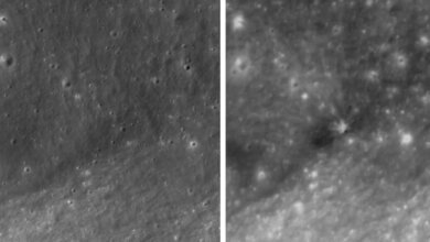 Imagens revelam cratera causada por foguete da SpaceX na Lua