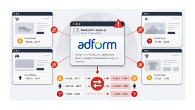 Ataque hacker altera carteiras de criptomoedas em sites via script da Adform