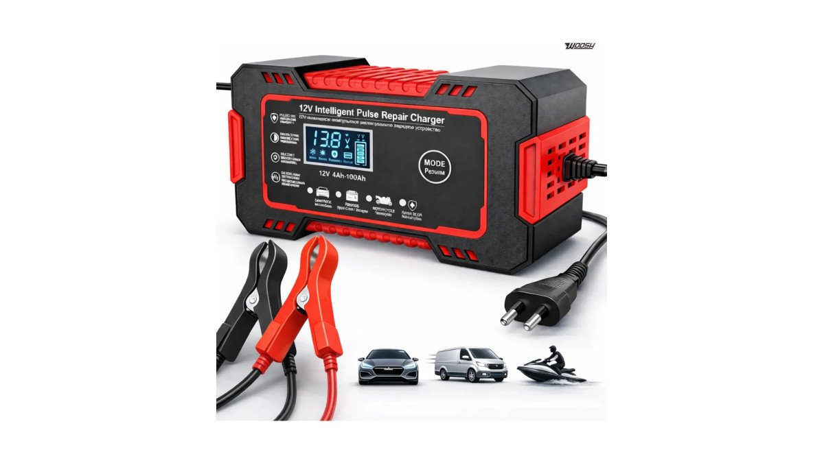 Carregador de Bateria Automotiva Woosh 12V 6A: Vale a Pena? Review Completo com Ficha Técnica e Preço